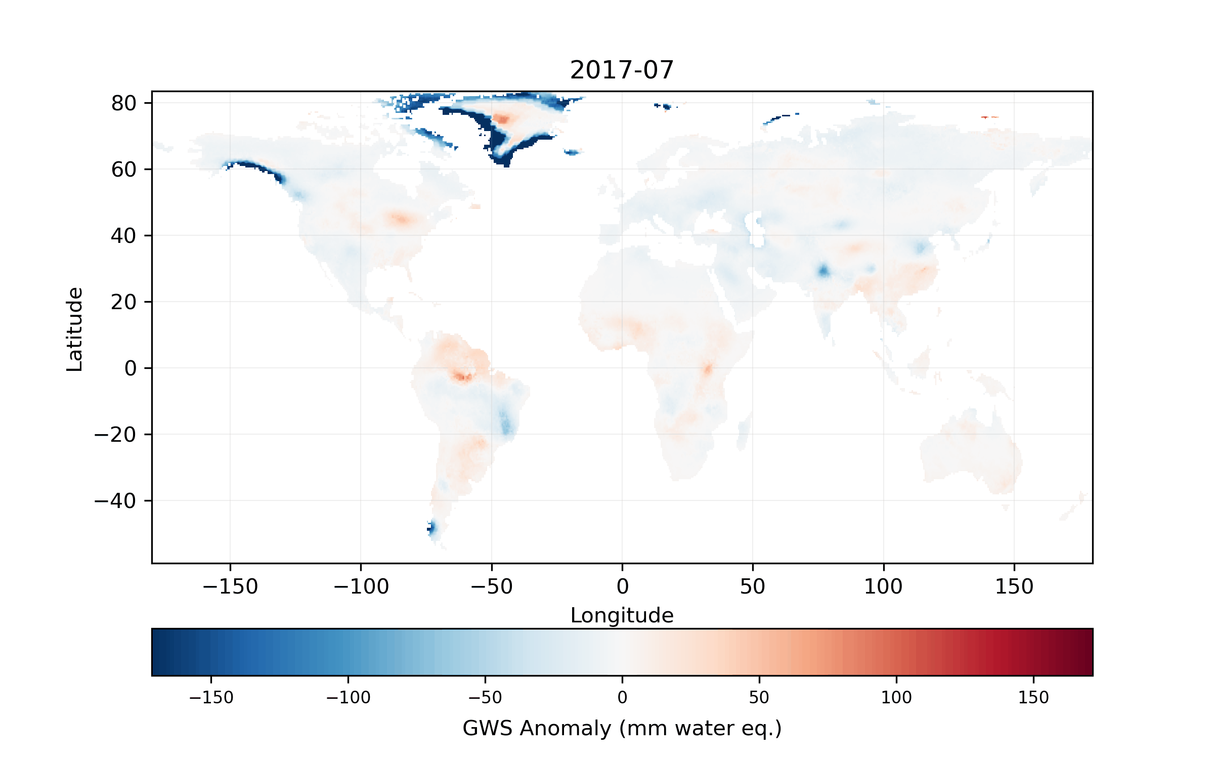 Gap-filled GRACE example map